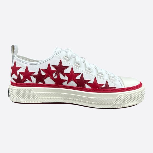 Amiri White & Red Stars Court Sneakers - Picture 5 of 7